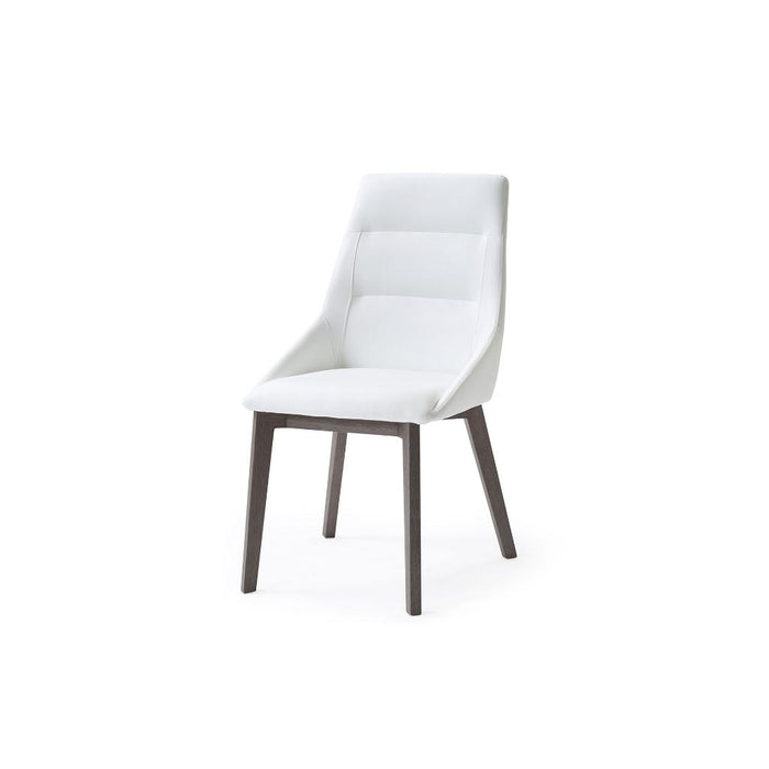 Whiteline Modern Siena White Dining Side Chair (set of 2)