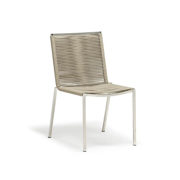 Whiteline Modern Set of 4 Rhea Outdoor Dining Side Chair