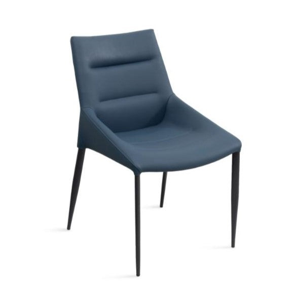 Whiteline Modern Kaya Blue Dining Side Chair