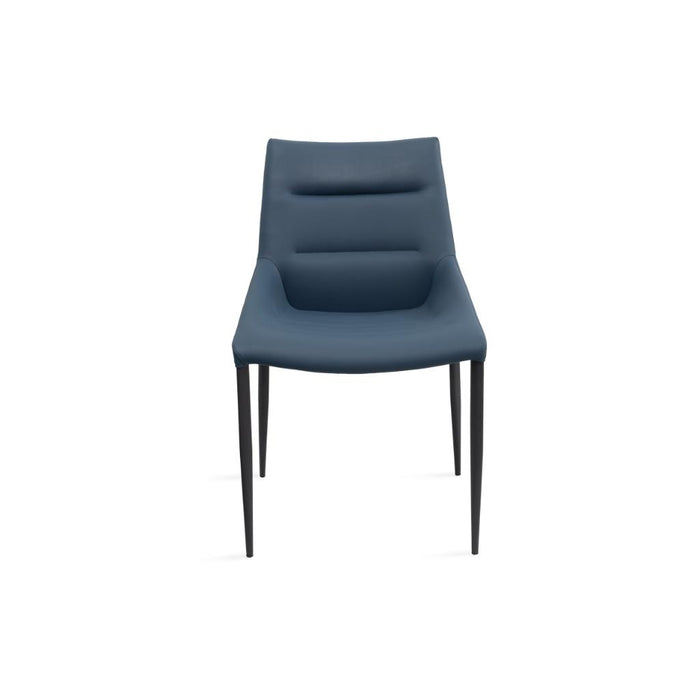 Whiteline Modern Kaya Blue Dining Side Chair