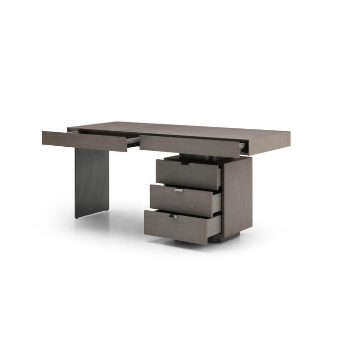 Whiteline Modern Alma Grey Office Desk