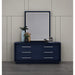 Whiteline Modern Alexander Blue High Gloss Dresser 