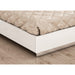 Whiteline Modern Daisy White Queen Size Bed w/ LED Light 