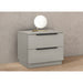 Whiteline Modern Damien High Gloss Wood Nightstand