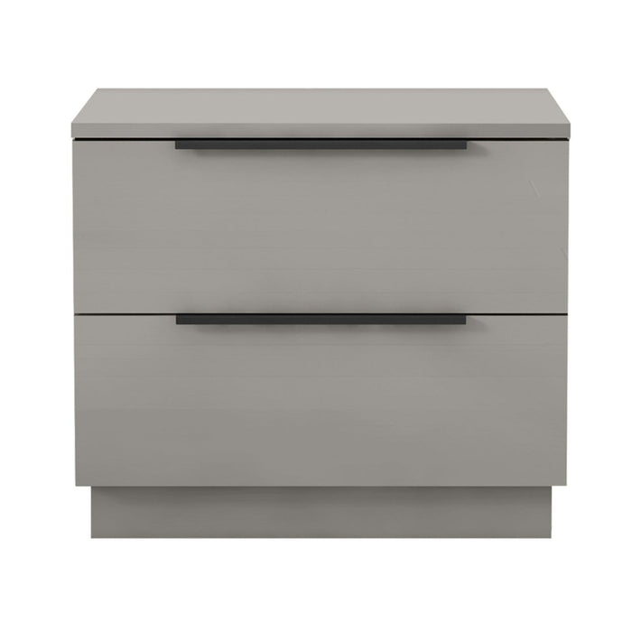 Whiteline Modern Damien High Gloss Wood Nightstand