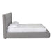 Whiteline Modern Dexter Grey Tufted Fabric Queen Size Bed 