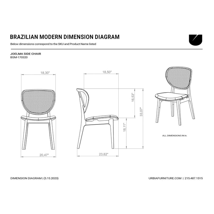 Urbia Grey Joelma Cane Side Chair