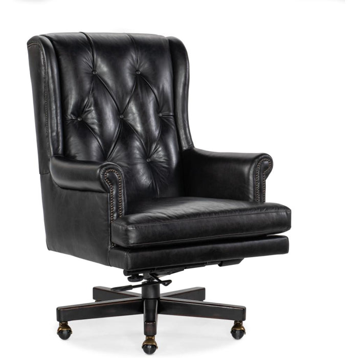 Hooker Furniture Leather Office Chair Charleston Executive Swivel Tilt EC110-099