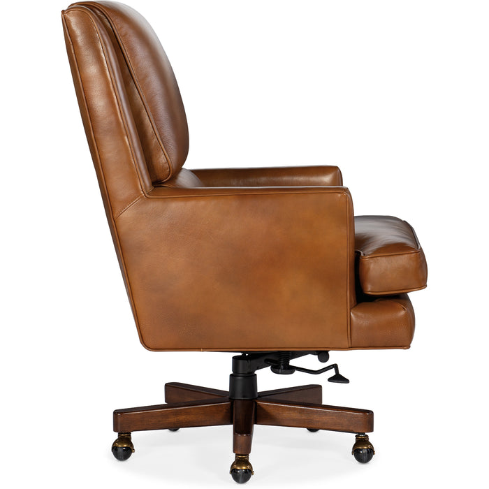 Hooker Furniture Leather Office Chair Wright Executive Swivel Tilt Chair