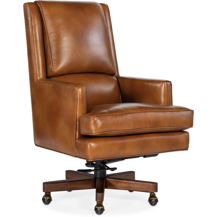 Hooker Furniture Leather Office Chair Wright Executive Swivel Tilt Chair