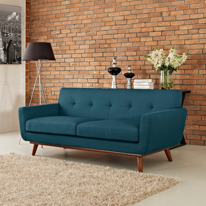 Modway Engage Upholstered Modern Fabric Loveseat