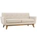 Modway Engage Upholstered Modern Fabric Loveseat