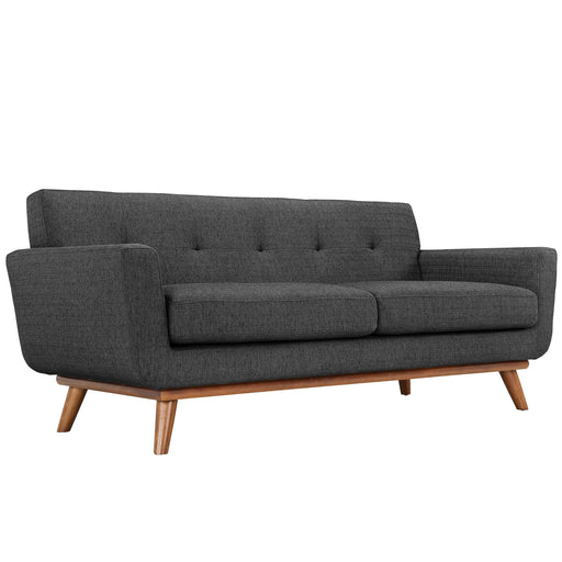 Modway Engage Upholstered Modern Fabric Loveseat