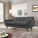 Modway Engage Upholstered Modern Fabric Loveseat