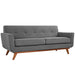 Modway Engage Upholstered Modern Fabric Loveseat