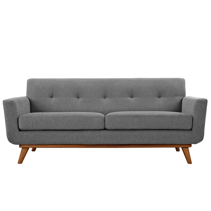 Modway Engage Upholstered Modern Fabric Loveseat