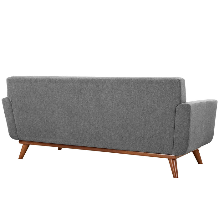 Modway Engage Upholstered Modern Fabric Loveseat