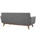 Modway Engage Upholstered Modern Fabric Loveseat