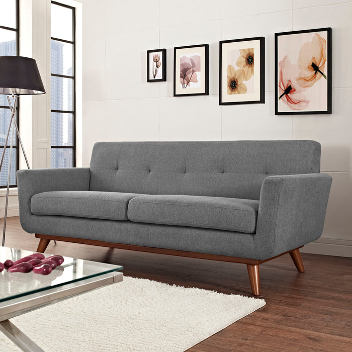 Modway Engage Upholstered Modern Fabric Loveseat