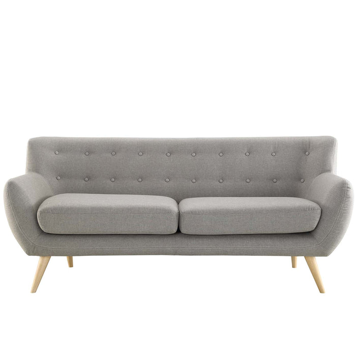 Modway Remark Upholstered Mid-Century Modern Fabric Loveseat