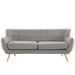 Modway Remark Upholstered Mid-Century Modern Fabric Loveseat