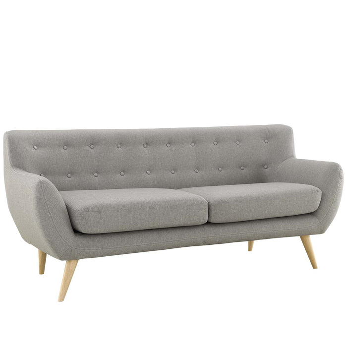 Modway Remark Upholstered Mid-Century Modern Fabric Loveseat