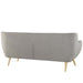 Modway Remark Upholstered Mid-Century Modern Fabric Loveseat