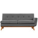 Modway Engage Right-Arm Upholstered Fabric Loveseat