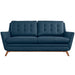 Modway  Beguile Upholstered Fabric Modern Loveseat 