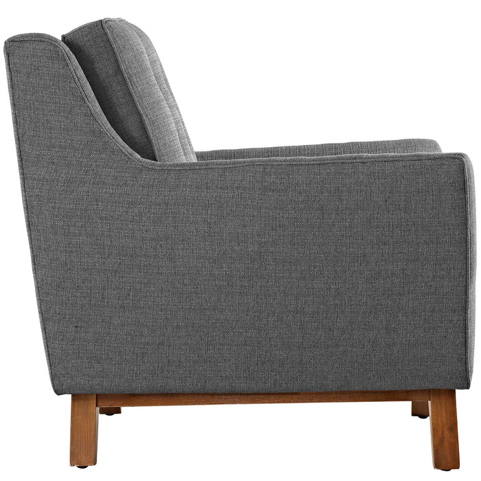 Modway Beguile Upholstered Mid-Century Fabric Sofa