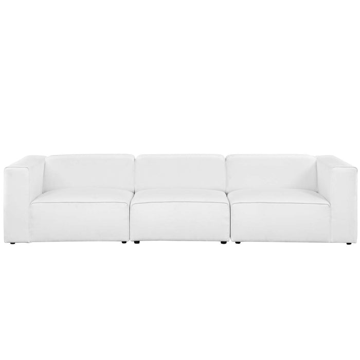 Modway Mingle 3 Piece Upholstered Fabric Sectional Sofa Set