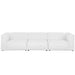 Modway Mingle 3 Piece Upholstered Fabric Sectional Sofa Set