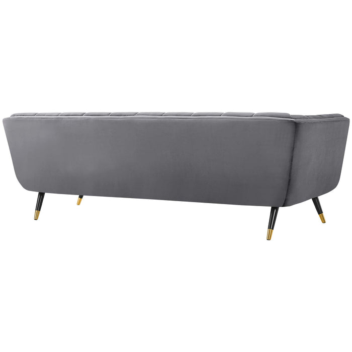 Modway Adept Mid-Century Modern Velvet Sofa