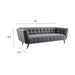 Modway Adept Mid-Century Modern Velvet Sofa