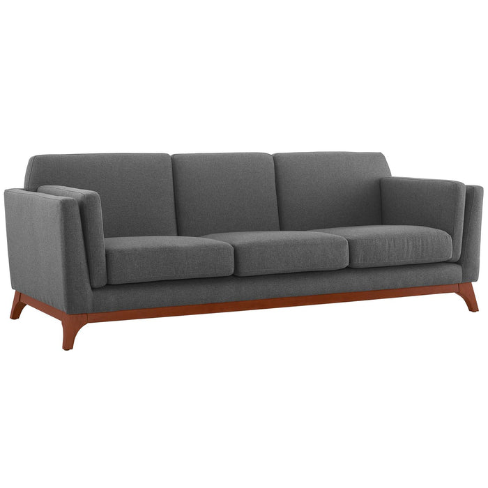 Modway Chance Upholstered Mid-Century Modern Fabric Sofa