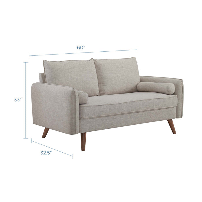 Modway  Revive Upholstered Modern Fabric Loveseat