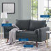 Modway  Revive Upholstered Modern Fabric Loveseat