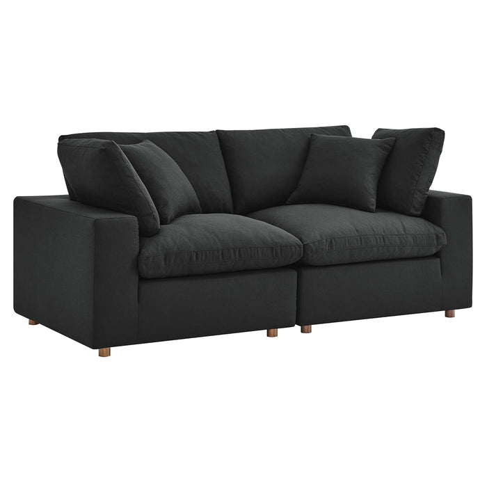 Modway Commix Down-Filled 2-Piece Sectional Sofa Set