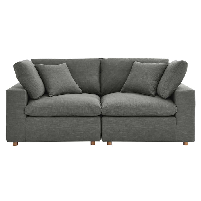 Modway Commix Down-Filled 2-Piece Sectional Sofa Set