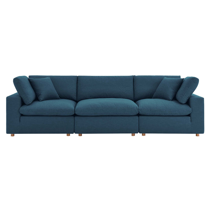 Modway Commix Down-Filled 3-Piece Sectional Sofa Set