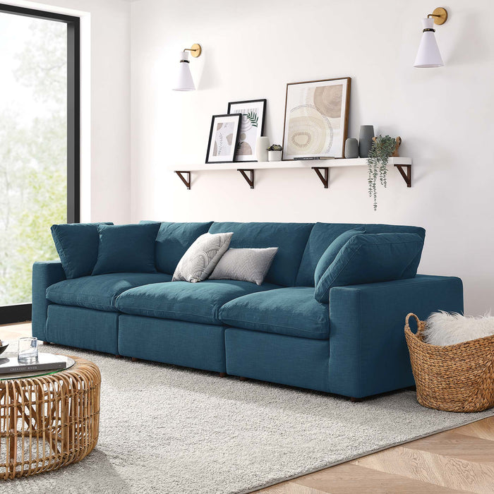 Modway Commix Down-Filled 3-Piece Sectional Sofa Set