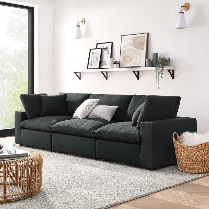 Modway Commix Down-Filled 3-Piece Sectional Sofa Set