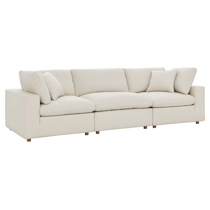 Modway Commix Down-Filled 3-Piece Sectional Sofa Set