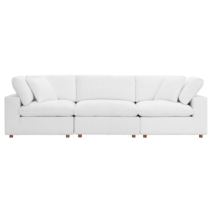 Modway Commix Down-Filled 3-Piece Sectional Sofa Set