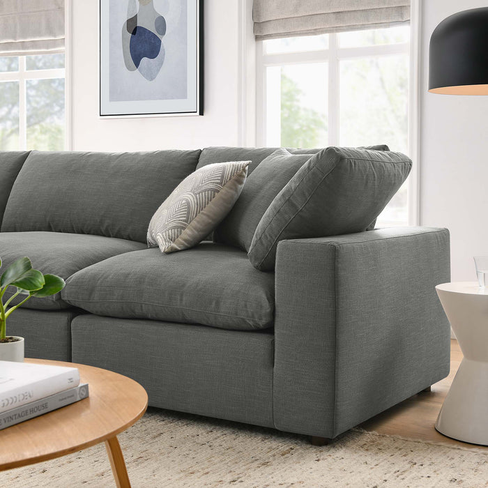 Modway Commix 4-Piece Overstuffed Sectional Sofa Set