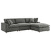 Modway Commix 4-Piece Overstuffed Sectional Sofa Set