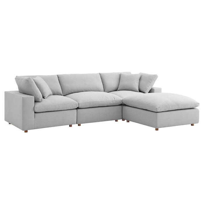 Modway Commix 4-Piece Overstuffed Sectional Sofa Set