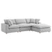 Modway Commix 4-Piece Overstuffed Sectional Sofa Set