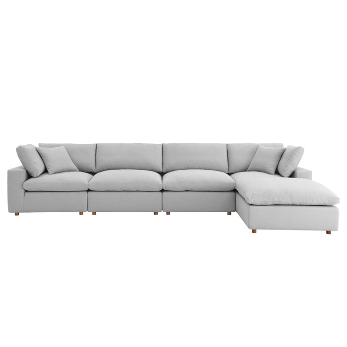 Modway Commix Down-Filled 5-Piece Sectional Sofa Set