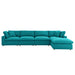 Modway Commix Down-Filled 5-Piece Sectional Sofa Set